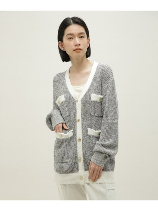 楽天市場】【SALE／40%OFF】LB.03/ツイード風ニットカーディガン NANO 