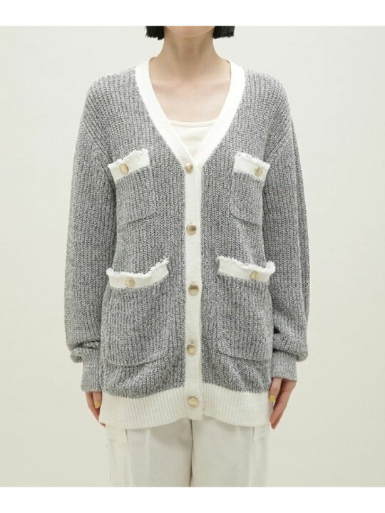 楽天市場】【SALE／40%OFF】LB.03/ツイード風ニットカーディガン NANO 