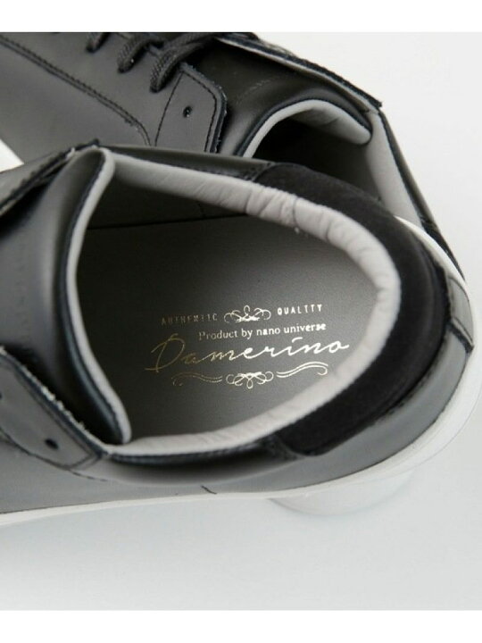 楽天市場 ダメリーノ レザースニーカー Nano Universe ナノユニバース シューズ スニーカー スリッポン ブラック ホワイト 送料無料 Rakuten Fashion Nano Universe