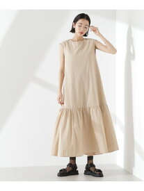 【SALE／50%OFF】綿麻COOLMAXワンピース NANO universe ナノユニバース ワンピース・ドレス ワンピース ブラック ベージュ【RBA_E】【送料無料】[Rakuten Fashion]