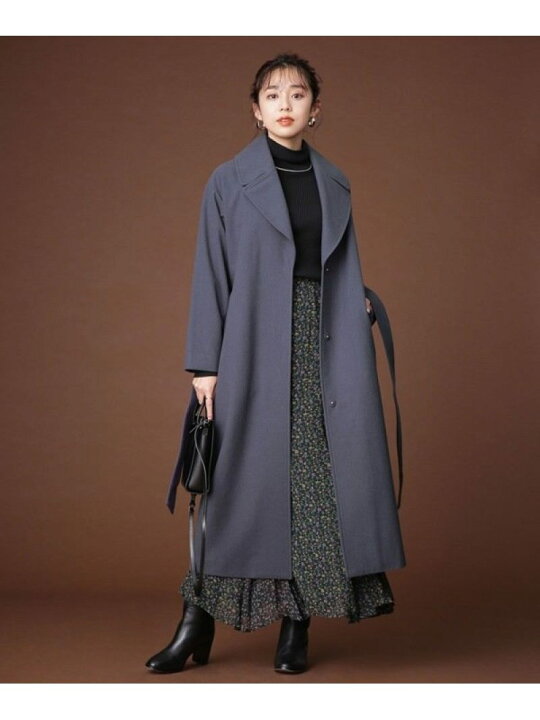 楽天市場】【SALE／50%OFF】ラペルロングガウンコート NANO universe  