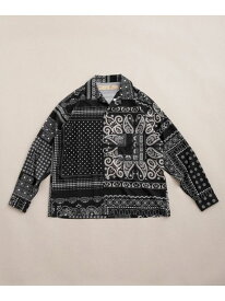 【SALE／50%OFF】LB.03/プリントオープンカラーシャツ NANO universe ナノユニバース トップス シャツ・ブラウス【RBA_E】【送料無料】[Rakuten Fashion]