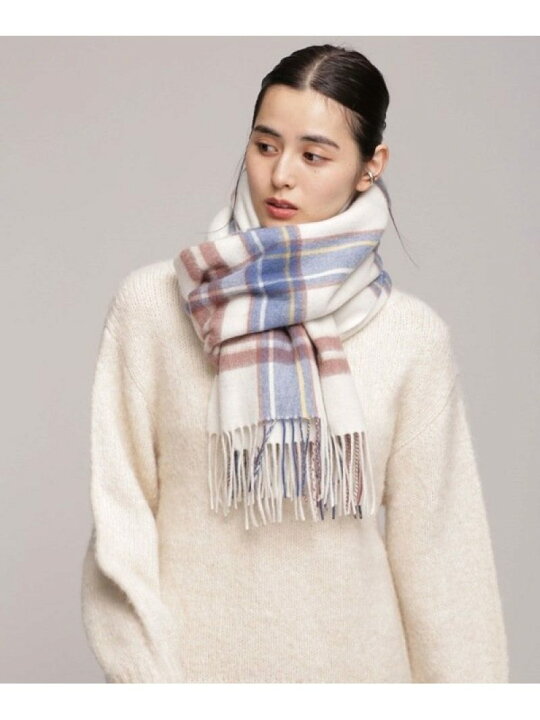 楽天市場 Sale 30 Off ウールチェックストール Nano Universe ナノユニバース ファッショングッズ マフラー スヌード グレー ホワイト ブラウン Rba E 送料無料 Rakuten Fashion Nano Universe
