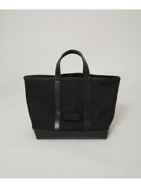 「NJ/CLUB」 キャンバスレザートートバッグ NANO universe ナノユニバース バッグ その他のバッグ ベージュ ブラック【先行予約】*【送料無料】[Rakuten Fashion]