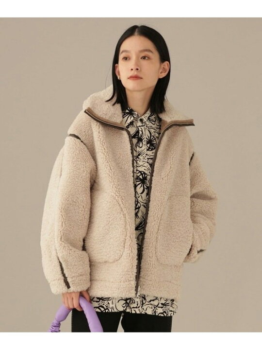 楽天市場】【SALE／60%OFF】LB.03/リバーシブルボアブルゾン NANO 