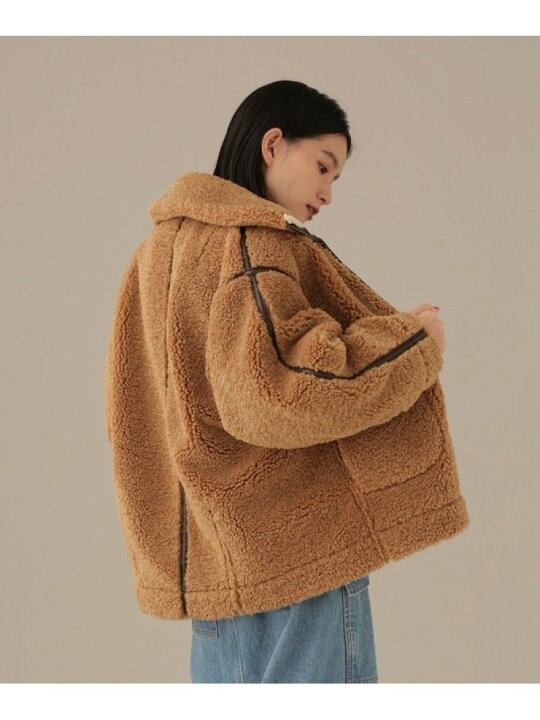 楽天市場】【SALE／60%OFF】LB.03/リバーシブルボアブルゾン NANO 