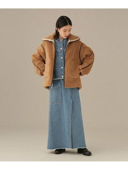楽天市場】【SALE／60%OFF】LB.03/リバーシブルボアブルゾン NANO 