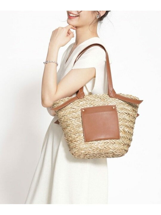 楽天市場 Sale 30 Off 結びハンドルカゴバッグ Nano Universe ナノユニバース バッグ トートバッグ ブラック ブラウン Rba E Rakuten Fashion Nano Universe