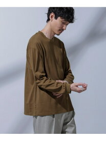 【SALE／10%OFF】Anti Soaked(R) 汗染み防止 ビッグTシャツ 長袖 NANO universe ナノユニバース トップス カットソー・Tシャツ ブラック ブラウン ホワイト【RBA_E】【送料無料】[Rakuten Fashion]