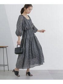 【SALE／60%OFF】前後2WAY表面変化シアープリントワンピース NANO universe ナノユニバース ワンピース・ドレス ワンピース【RBA_E】【送料無料】[Rakuten Fashion]