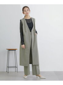 【SALE／40%OFF】ロングジレ(セットアップ可) NANO universe ナノユニバース ジャケット・アウター その他のジャケット・アウター ホワイト カーキグリーン【RBA_E】【送料無料】[Rakuten Fashion]