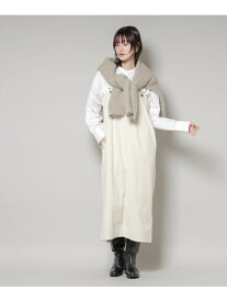 【SALE／40%OFF】ストレッチ起毛ジャンパースカート(セットアップ可) NANO universe ナノユニバース ワンピース・ドレス ワンピース ホワイト ベージュ ブラック【RBA_E】【送料無料】[Rakuten Fashion]