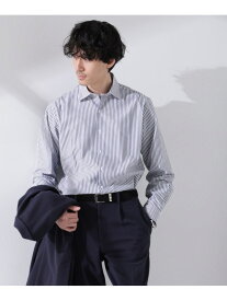 【SALE／40%OFF】「N shirt」Anti Soaked(R) 汗染み防止セミワイドカラーシャツ長袖 NANO universe ナノユニバース トップス シャツ・ブラウス ホワイト ブルー【RBA_E】【送料無料】[Rakuten Fashion]