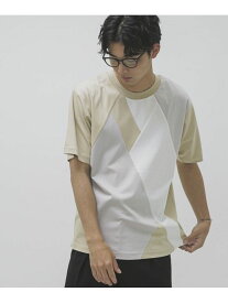 【SALE／40%OFF】LB.04/切替柄Tシャツ 半袖 NANO universe ナノユニバース トップス カットソー・Tシャツ【RBA_E】[Rakuten Fashion]