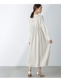 【SALE／30%OFF】前後2wayギャザー切り替えワンピース NANO universe ナノユニバース ワンピース・ドレス ワンピース ブラック ブラウン ベージュ【RBA_E】【送料無料】[Rakuten Fashion]