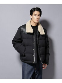 【SALE／20%OFF】「西川ダウン(R)」ボアカラーサージショートダウン NANO universe ナノユニバース ジャケット・アウター ダウンジャケット・ダウンベスト ネイビー ブラック【RBA_E】【送料無料】[Rakuten Fashion]