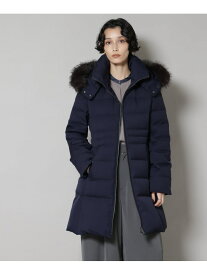 「西川ダウン(R)」サージロングダウン NANO universe ナノユニバース ジャケット・アウター ダウンジャケット・ダウンベスト ブラック グレー ネイビー【送料無料】[Rakuten Fashion]