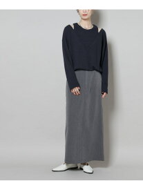 【SALE／50%OFF】スーツライクIラインロングスカート NANO universe ナノユニバース スカート ミディアムスカート グレー ブラック ネイビー【RBA_E】[Rakuten Fashion]