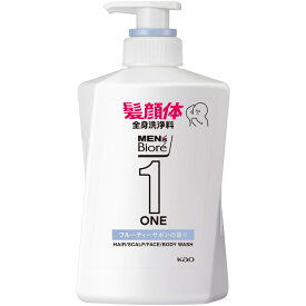 ◇メンズビオレONE オールインワン全身洗浄料 清潔感のあるフルーティーサボンの香り 本体 480mL