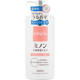 【P5倍】ミノン全身保湿ミルク 400mL　／敏感肌 顔・からだ用 全身用乳液