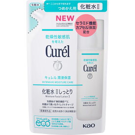 キュレル 潤浸保湿 化粧水 IIしっとり ［つめかえ用］130mL　／医薬部外品　セラミド　花王　乾燥性　敏感肌　詰め替え