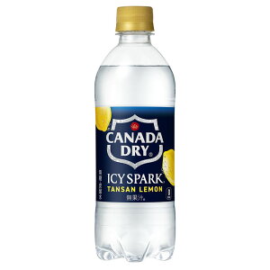 アイシー・スパーク from カナダドライ レモン 490ml ペットボトル 1ケース(24本) 〜そのままで!割り材で!無糖・レモンフレーバーの強炭酸水【コカ・コーラ】