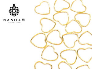 �t���[���p�[�c ���炫��n�[�g�^ 14mm �S�[���h�yrs-11�z��30�� �t���[�� ��g ���W���g ���W������ �p�[�c �f��