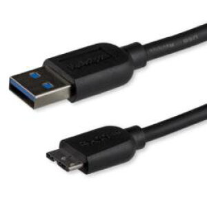 StarTech.com USB�P�[�u��/A - Micro-B/3m/USB 3.0/5Gbps/�I�X�E�I�X/BK(USB3AUB3MS) �ڈ��݌�=��