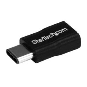 StarTech.com USBϊA_v^[/Micro-B -C/USB 2.0/480Mbps/IXEX/BK(USB2CUBADP) ڈ݌=