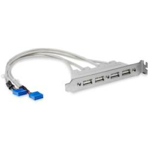 StarTech.com USB݃A_v^[/PCP[Xp/4x AX - 2x 10s IDC/USB 2.0(USBPLATE4) ڈ݌=