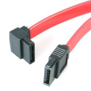 StarTech.com ドライブケーブル/SATA/30cm/片側L型上向き/ラッチなし/レッド(SATA12LA1) 目安在庫=○