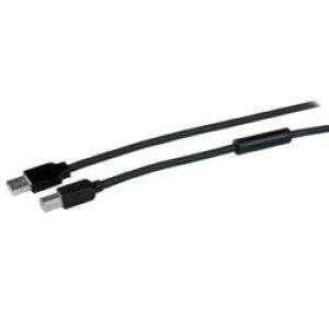 StarTech.com USB�P�[�u��/A-B/15m/USB 2.0/480Mbps/�I�X�E�I�X/�u���b�N(USB2HAB50AC) �ڈ��݌�=��