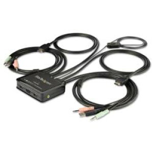 StarTechDcom KVMXCb`/2|[g/1/HDMI/4K60Hz/P[ǔ^/AUX(SV211HDUA4K) ڈ݌=
