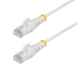 StarTech�Dcom CAT6 LAN�P�[�u��/�X����/15m/�z���C�g/1Gb/100W PoE/�X�i�b�O���X(N6PAT15MWHS) �ڈ��݌�=��