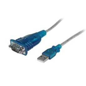 StarTech.com シリアル変換ケーブル/USB-A - RS232C/43cm/921.6Kbps/ブルー(ICUSB232V2) 目安在庫=○