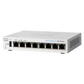 Cisco Systems(Cisco Business) CBS250 Smart 8-port GE、Desktop、Ext PSU(CBS250-8T-D-JP) 目安在庫=○