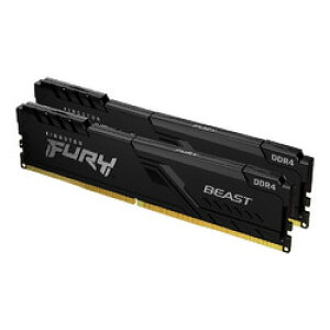 キングストンテクノロジー 16GB (2x8GB) DDR4 3200MT/s CL16 FURY Beast Black(KF432C16BBK2/16) 取り寄せ商品