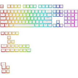 Glorious Glorious Aura V3 Keycaps White - US - Retail(0810069978444) �ڈ��݌�=��