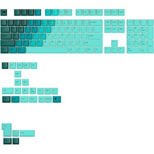 Glorious GPBT Gradient Keycaps - Rainforest - US - Retail(0840408302975) �ڈ��݌�=��