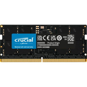 Crucial m[gPCp݃ 16GB(16GBx1)DDR5 4800MT/s CL40 SODIMM(CT16G48C40S5) ڈ݌=