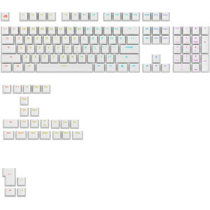 Glorious Glorious GPBT Backlit Keycaps White - US - Retail(0810069978628) �ڈ��݌�=��