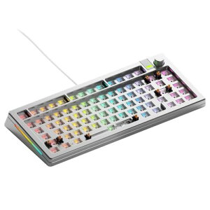 Glorious GMMK 3 PRO 75% Barebones Wired Silver - US(0840408300469) �ڈ��݌�=��