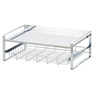 ノーブランド スライド棚付きステンレス天板トースターラック(K50705114) 取り寄せ商品