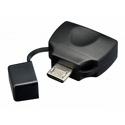 グリーンハウス au(CDMA)-USB MicroB変換コネクタ ブラック GH-AU-MBK メーカー在庫品
