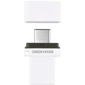 O[nEX GREEN HOUSE Type-C/A USB3.2 Gen1Ή fAUSB[ 32GB 1(GH-UF3CB32G-WH) 񂹏i