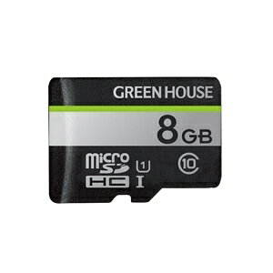 �O���[���n�E�X GREEN HOUSE GH-SDM-UA8G microSDHC�J�[�h UHS-I U1 �N���X10 8GB ���񂹏��i