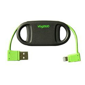 VogDUO KeychainDockingCable/MFI/Lightning ブラック&グリーン IPC48 取り寄せ商品