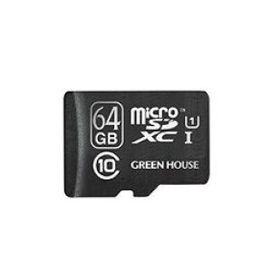 O[nEX GREEN HOUSE microSDXCJ[h UHS-I U1 NX10 64GB GH-SDMRXCUB64G 񂹏i