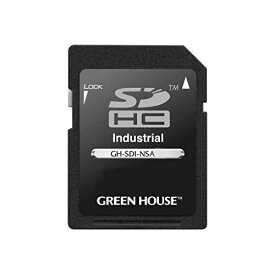 グリーンハウス GH-SDI-NSA4G インダストリアルSDカード SLC 0～70℃ 4GB 取り寄せ商品