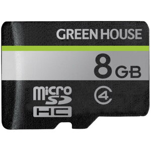 �O���[���n�E�X GREEN HOUSE GH-SDM-D8G microSDHC�J�[�h �N���X4 8GB ���񂹏��i